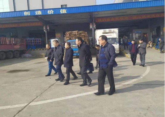 湖南省農業農村廳副廳長唐道明一行 蒞臨果之友冷鏈物流園視察工作